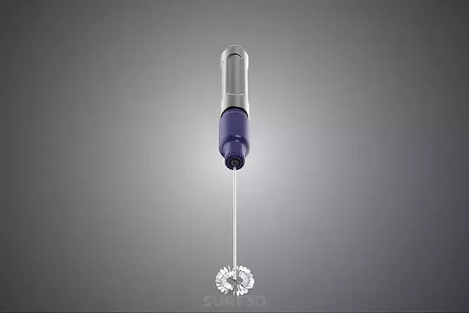 UTILITY MIXER WHISK WHISKING MILK FROTHER BLENDER FOAMER CREAM 3D model 2