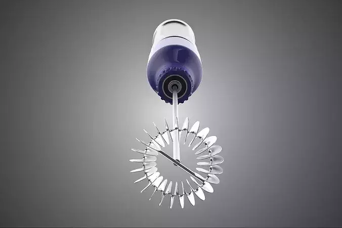 UTILITY MIXER WHISK WHISKING MILK FROTHER BLENDER FOAMER CREAM 3D model