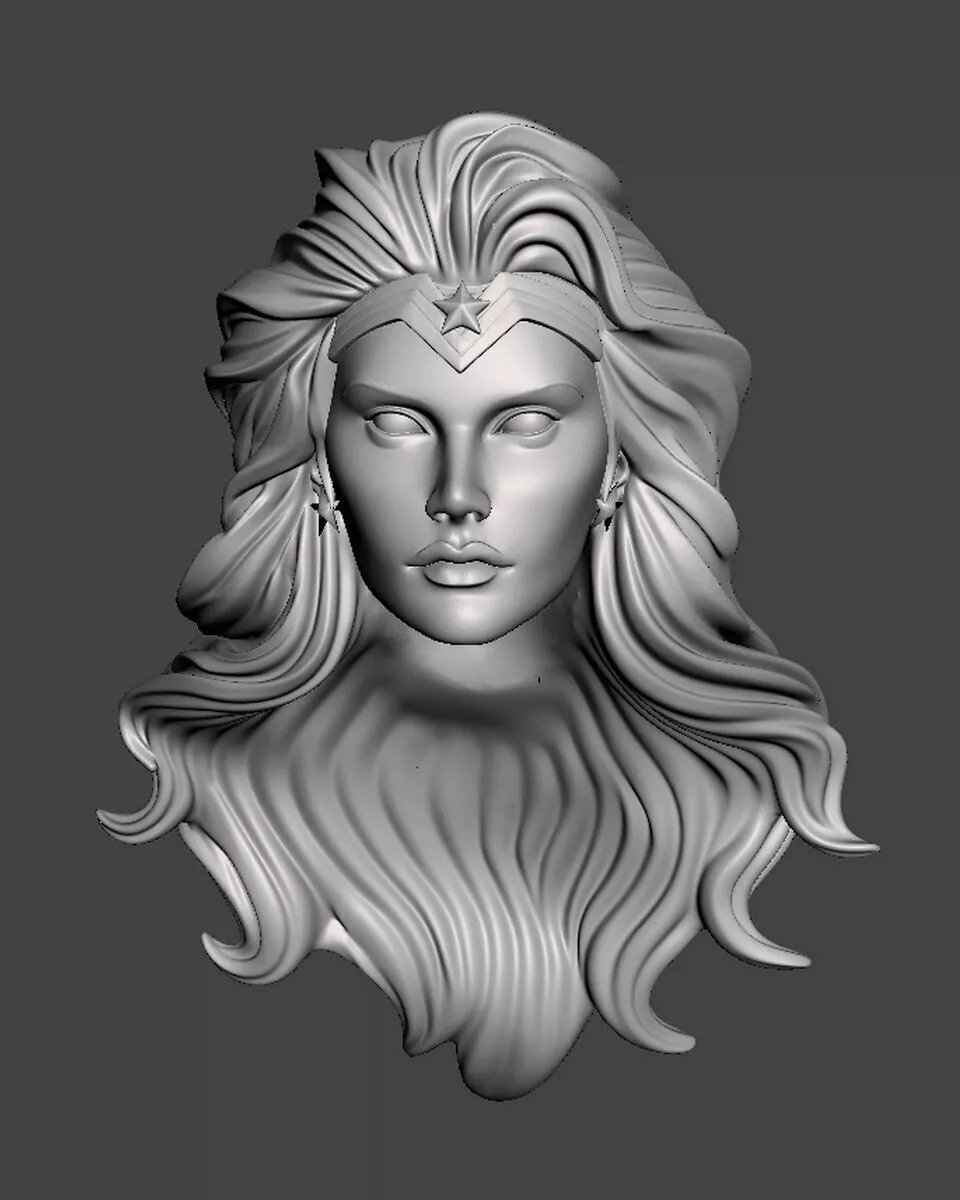 Wonder Woman new 52 headsculpt head sculpt 3D print model