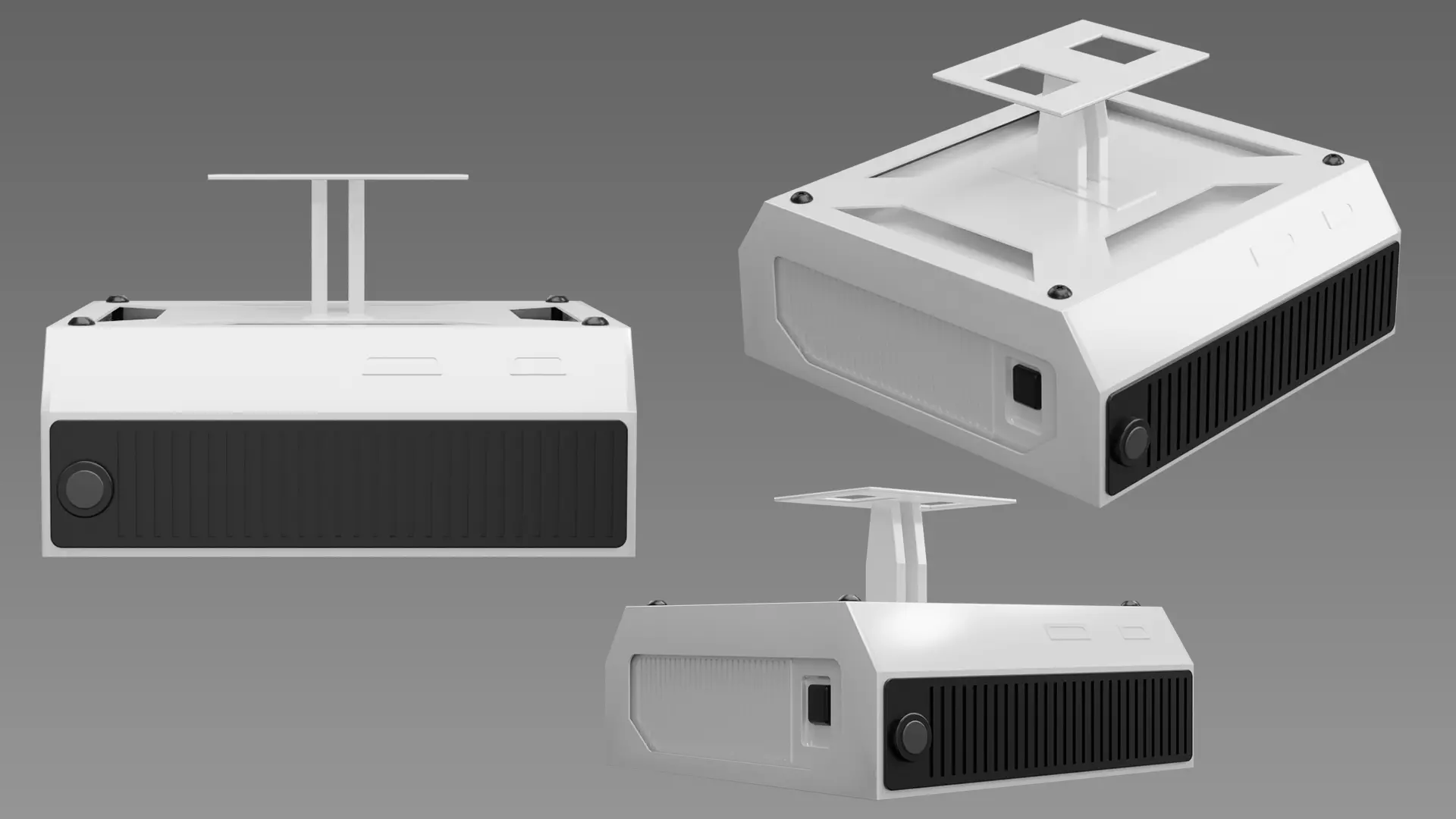 Ceiling Mountable Office Projector 3D model