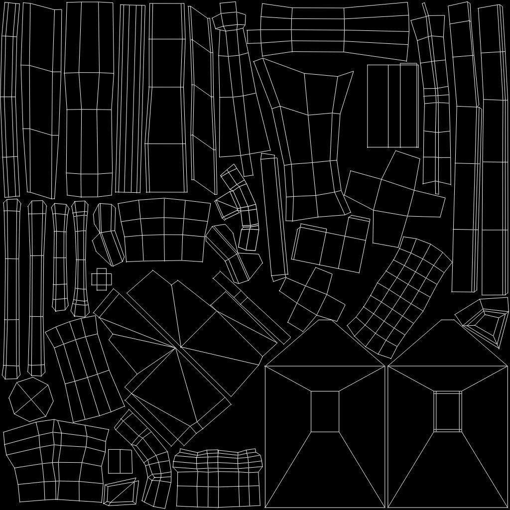 house with fireplace and chimney Low-poly 3D model_10