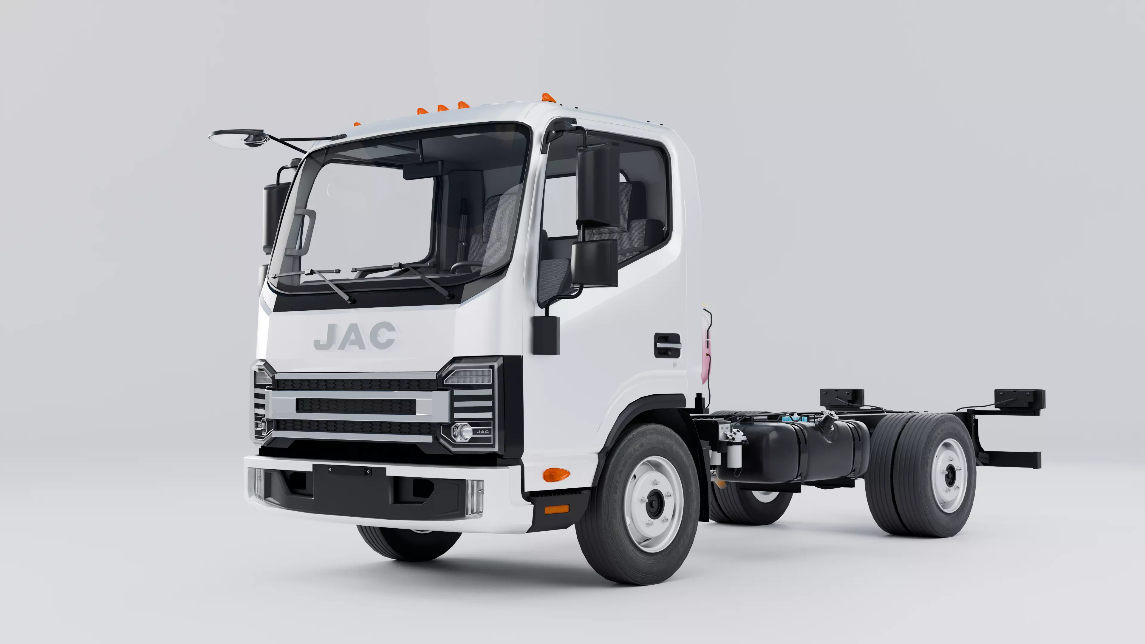 Low poly Jac X350 truck Low-poly 3D model
