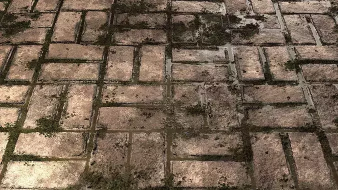 Apocalyptic Sidewalk 8K PBR Texture