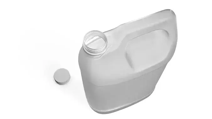 One-Gallon Plastic Jug With Screw Cap 3D model 4