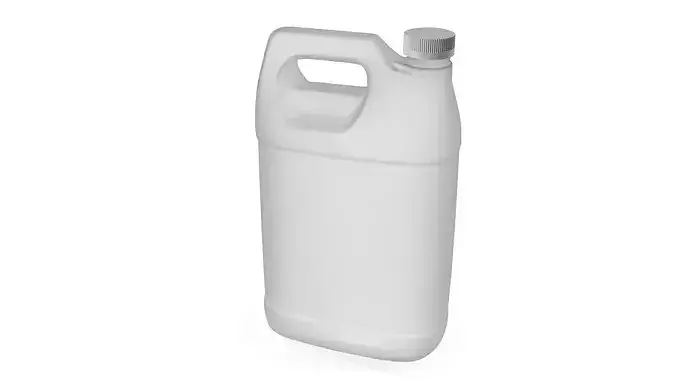 One-Gallon Plastic Jug With Screw Cap 3D model