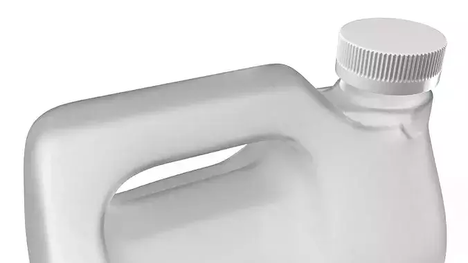 One-Gallon Plastic Jug With Screw Cap 3D model 3