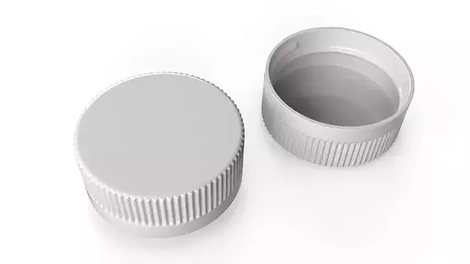 One-Gallon Plastic Jug With Screw Cap 3D model 5