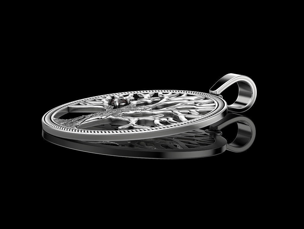 Pendant  tree 3D print model_2