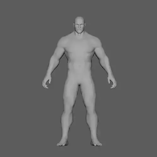 man base mesh highpoly
