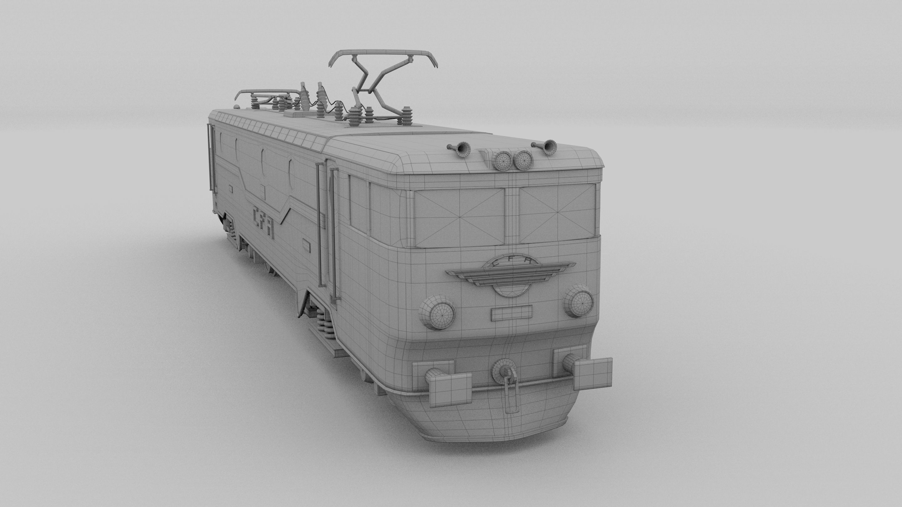 Electric Locomotive 3D model_13