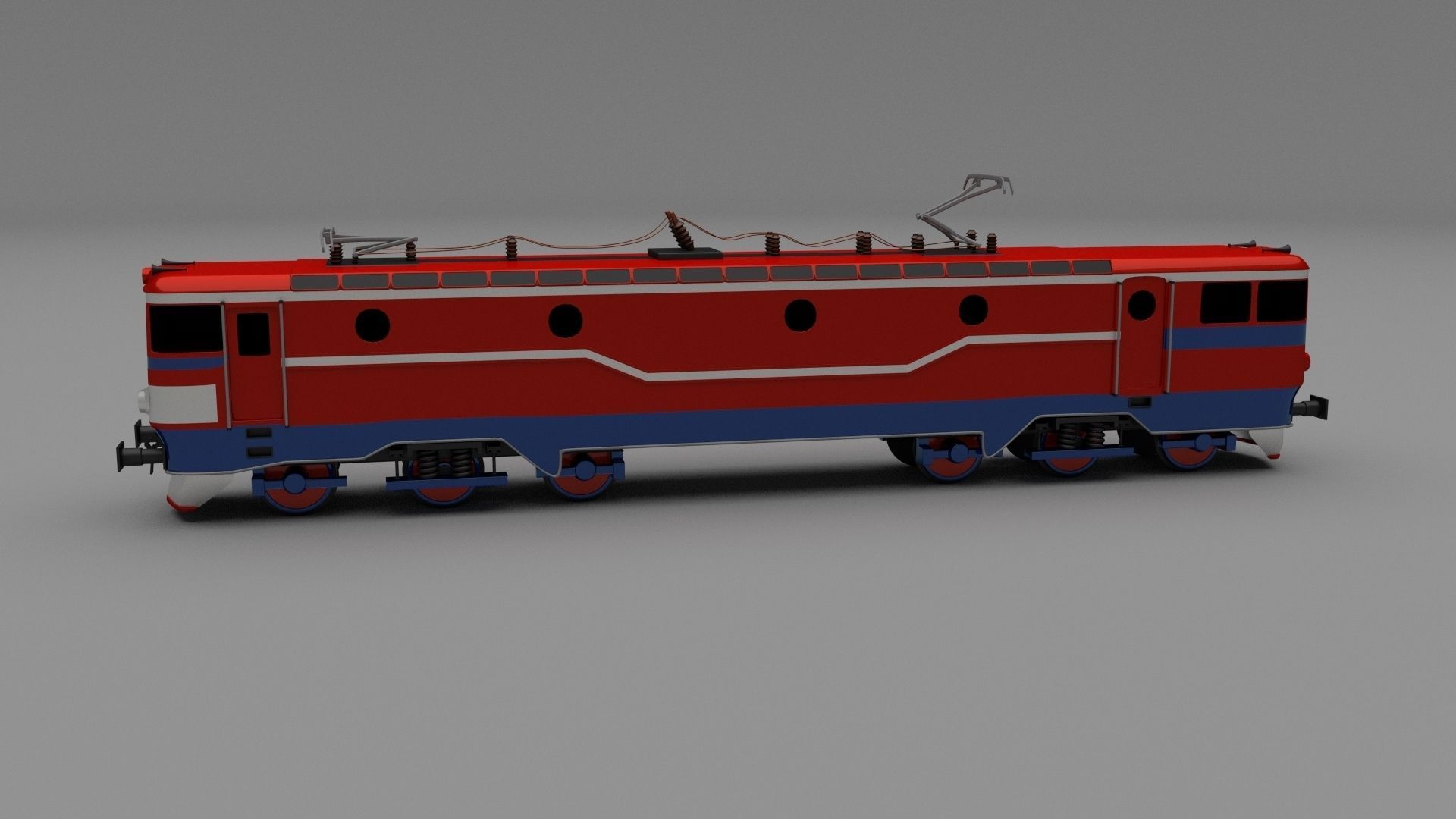 Electric Locomotive 3D model_2