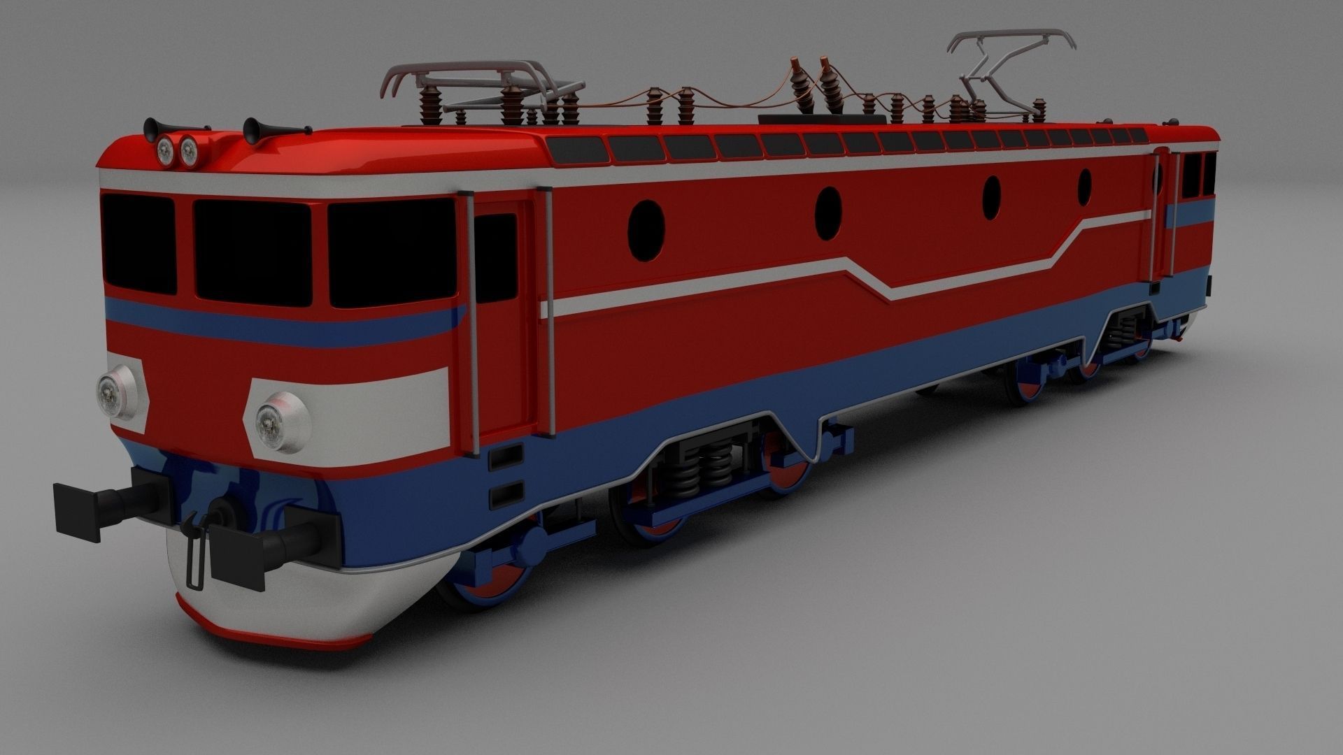Electric Locomotive 3D model_1