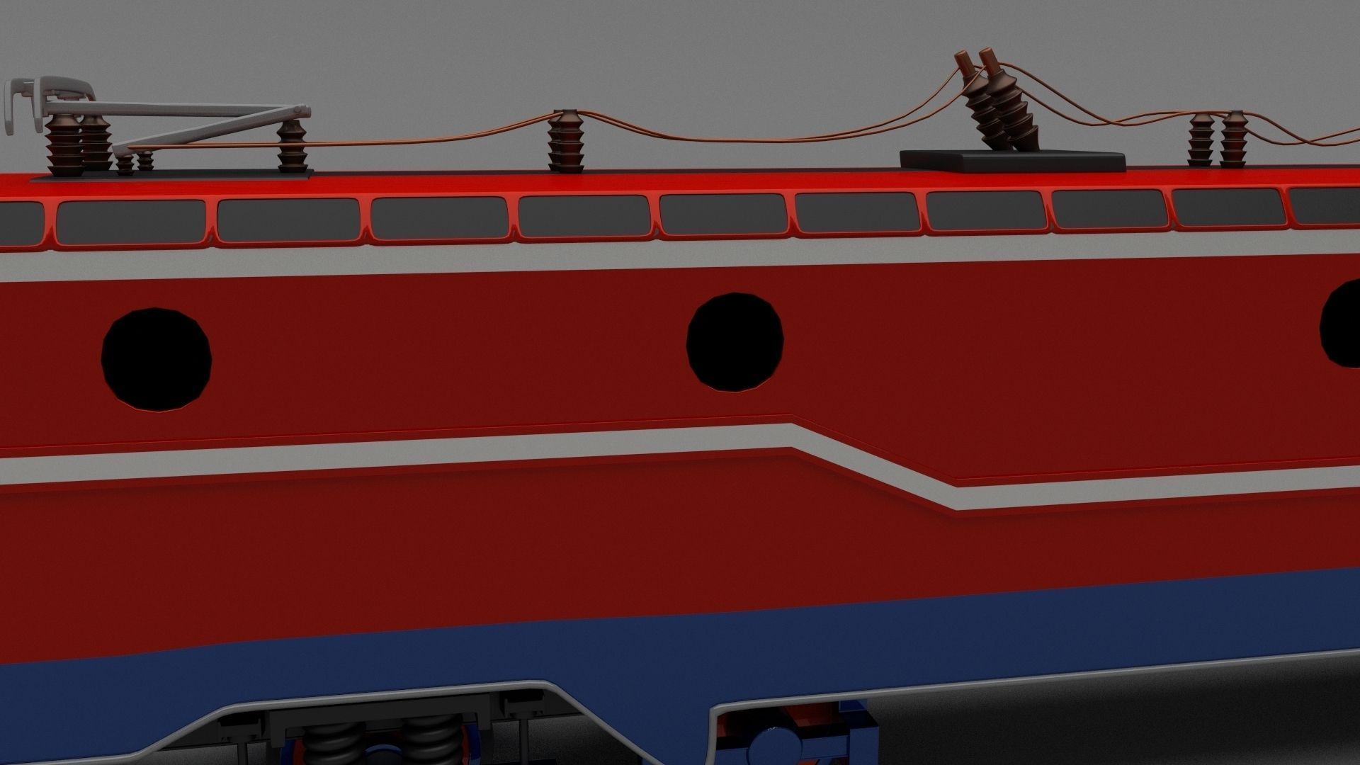 Electric Locomotive 3D model_7