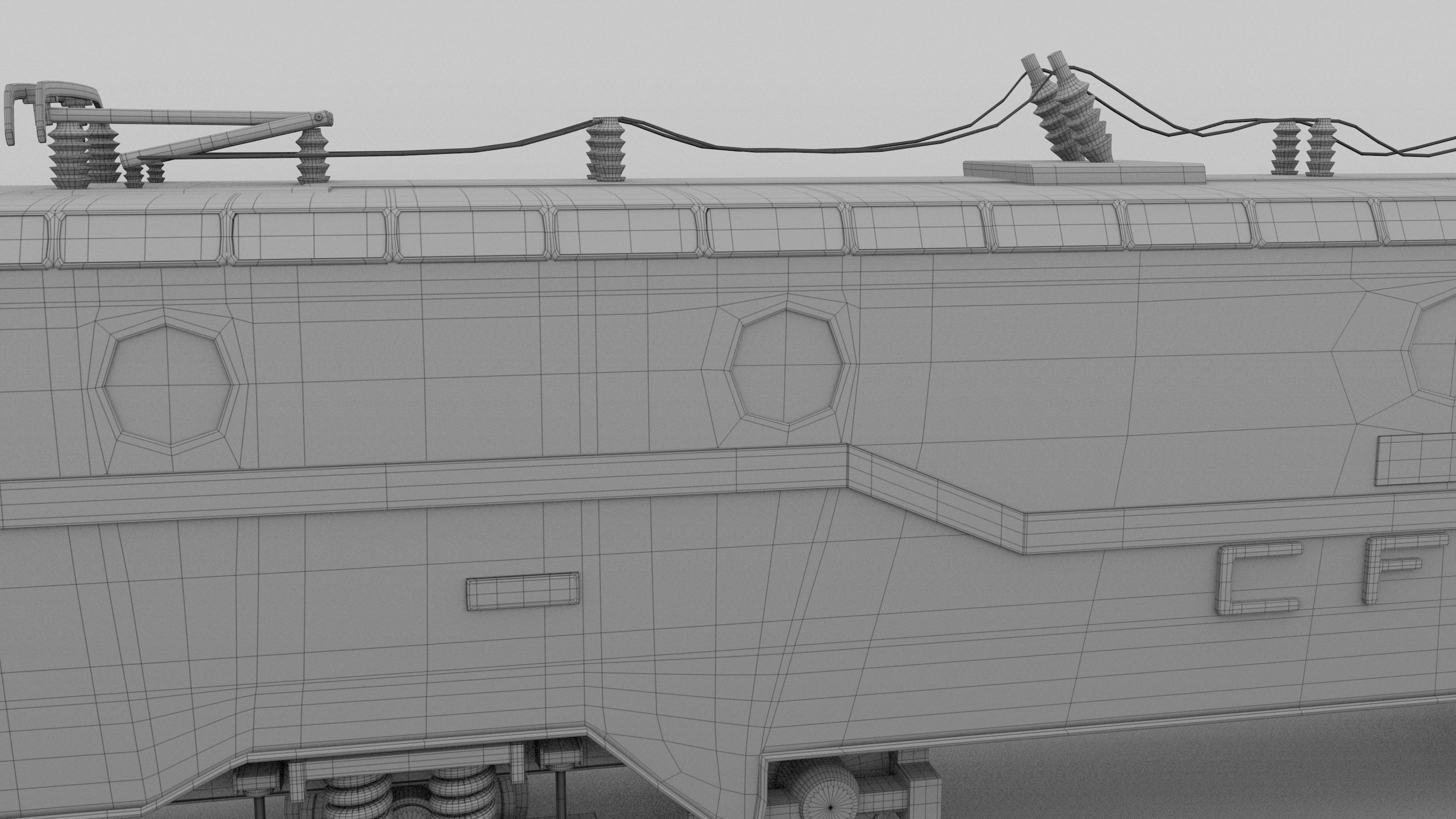 Electric Locomotive 3D model_17