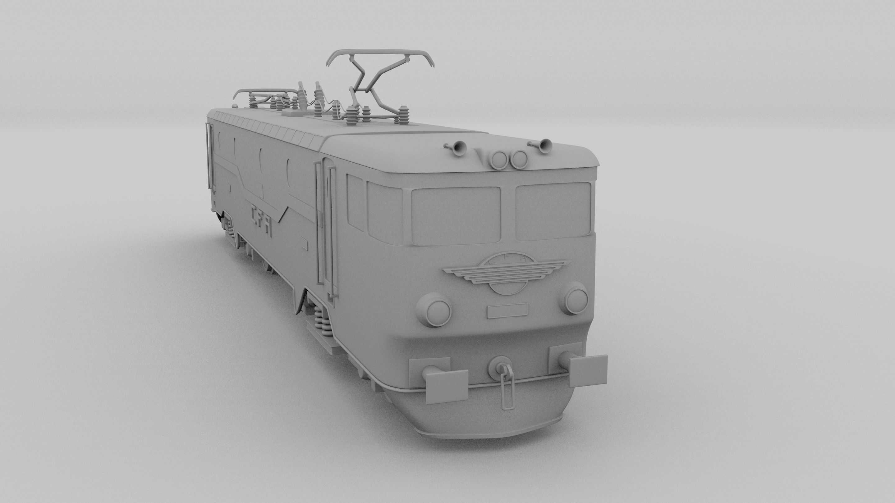 Electric Locomotive 3D model_25