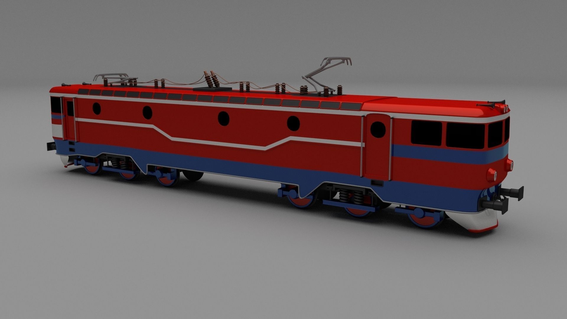 Electric Locomotive 3D model_4