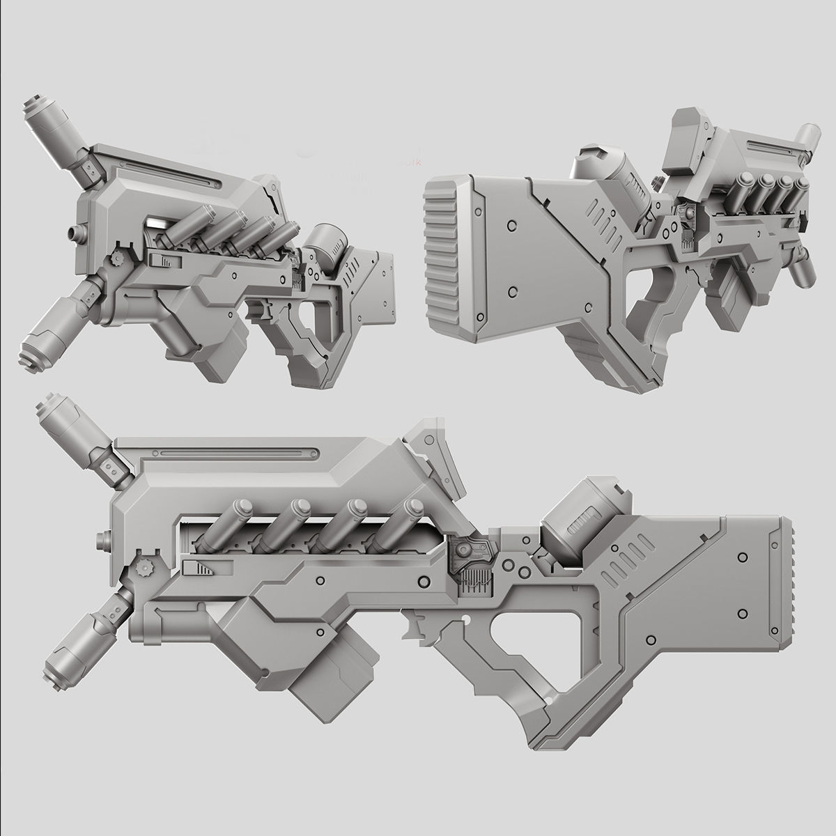 Biggun apex weapon 3D model_7