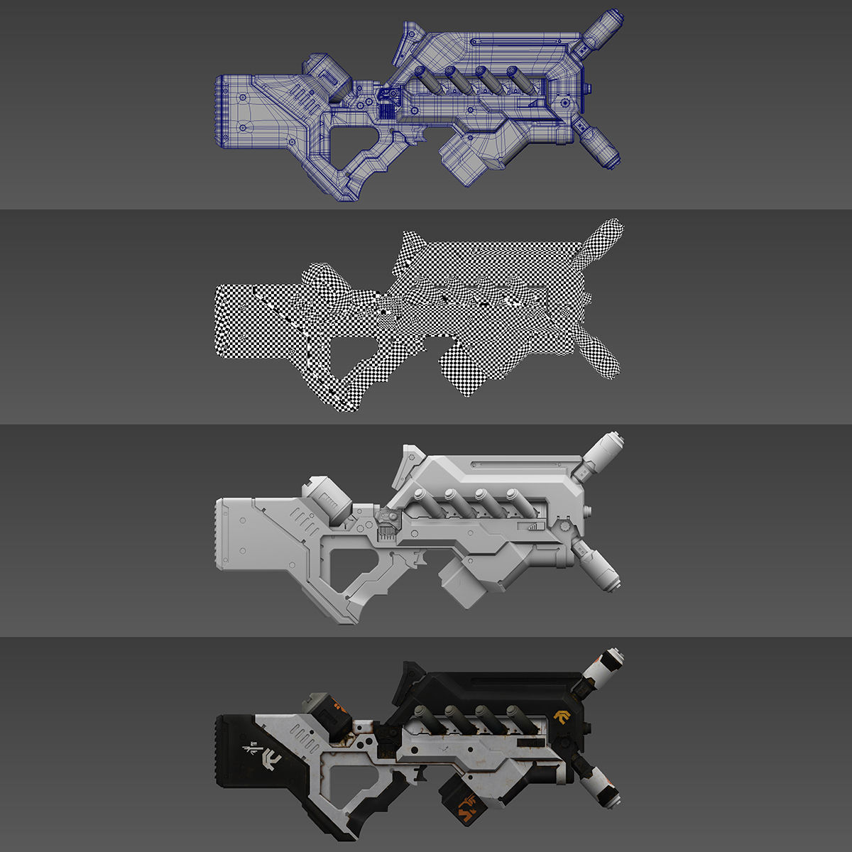 Biggun apex weapon 3D model_8
