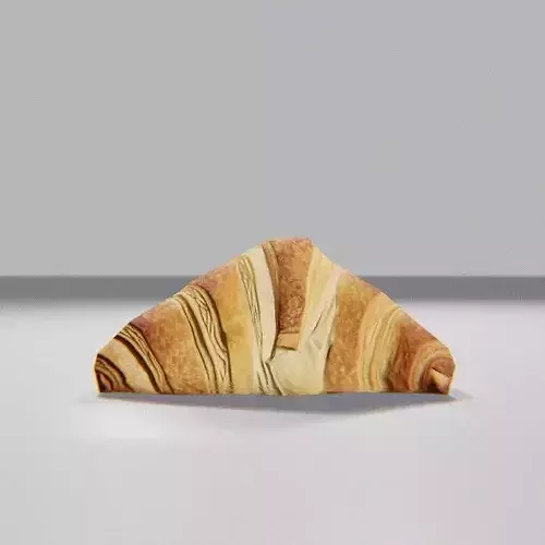 Game Ready - Classic French Croissant Low-poly 3D model