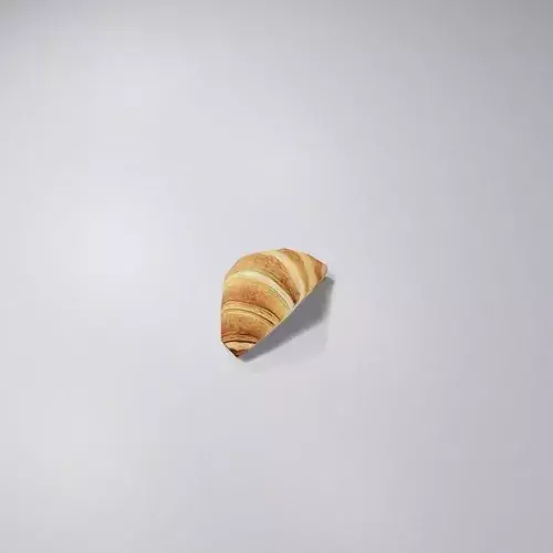 Game Ready - Classic French Croissant Low-poly 3D model 5