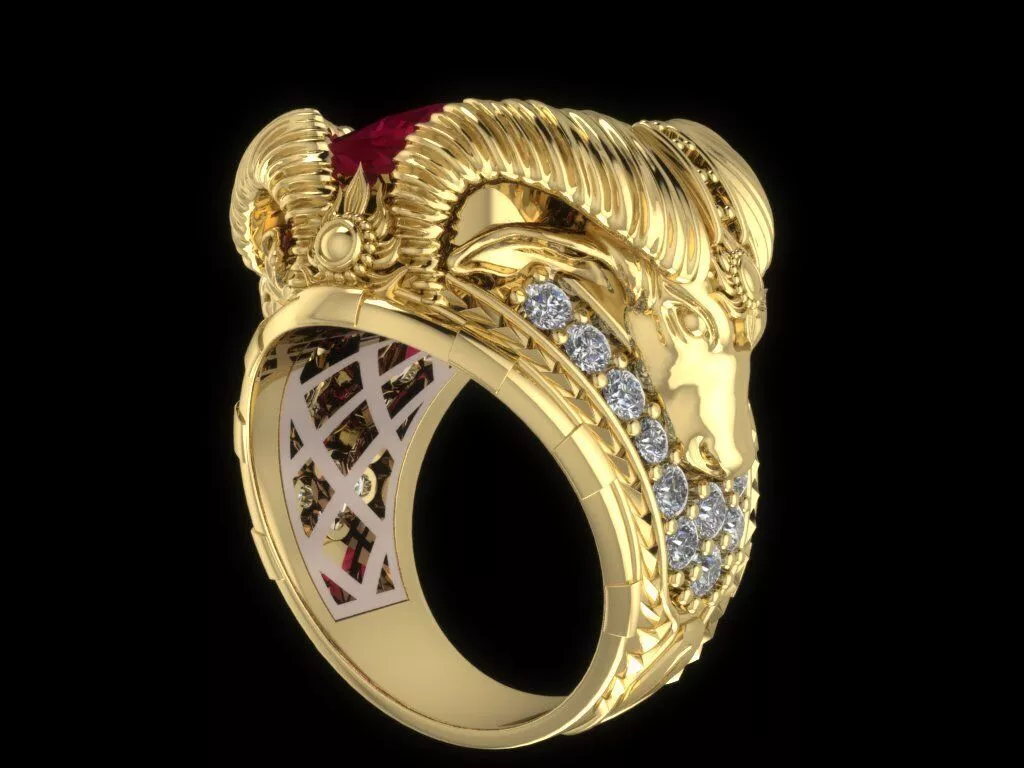 Antelope Ring 3D print model