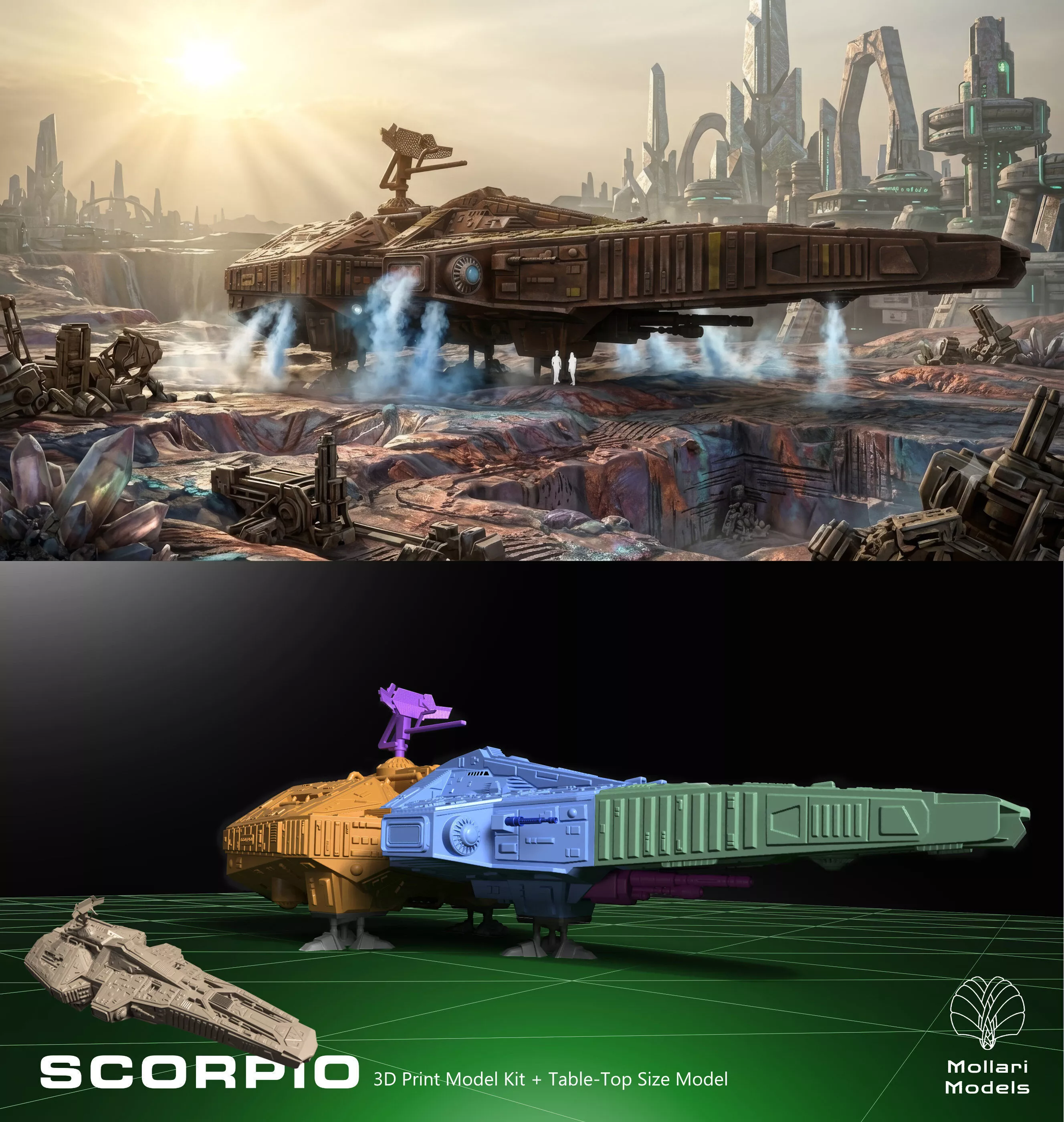 Blakes 7 - Scorpio 3D print model