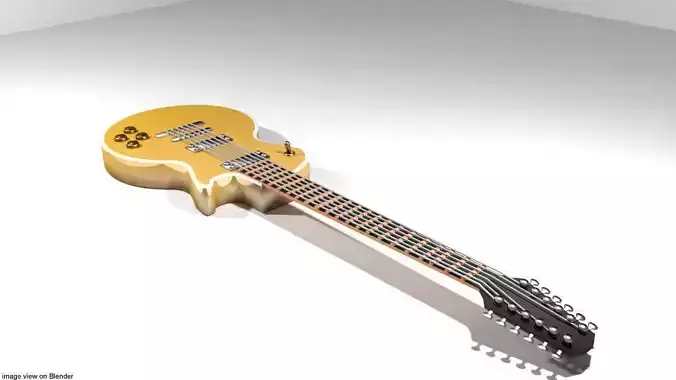 Guitar Electric - Type 5 3D model