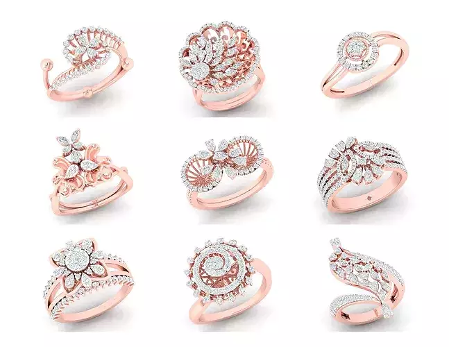 543 New Ladies Ring Complete Lot