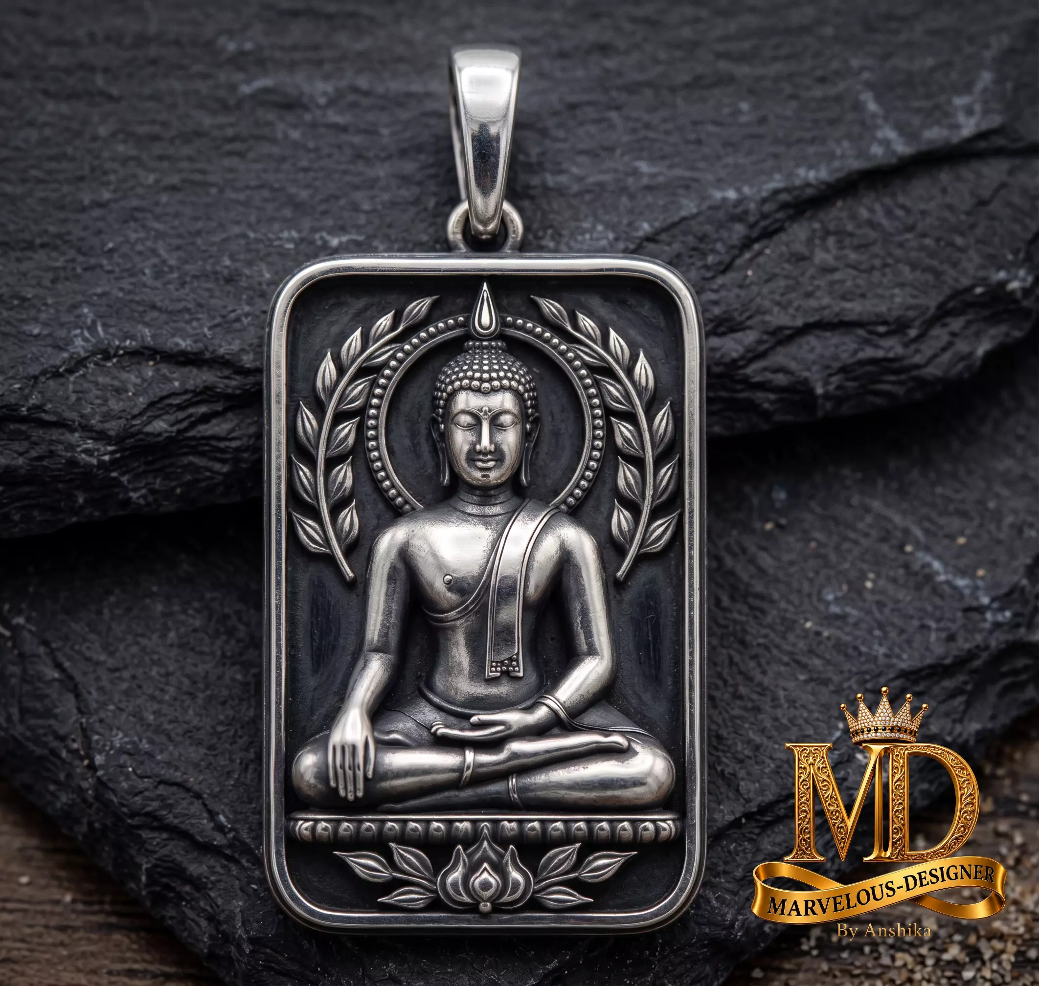 Buddha Peace Pendant 3D print model