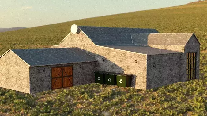 Pub-restaurant 3D model 4