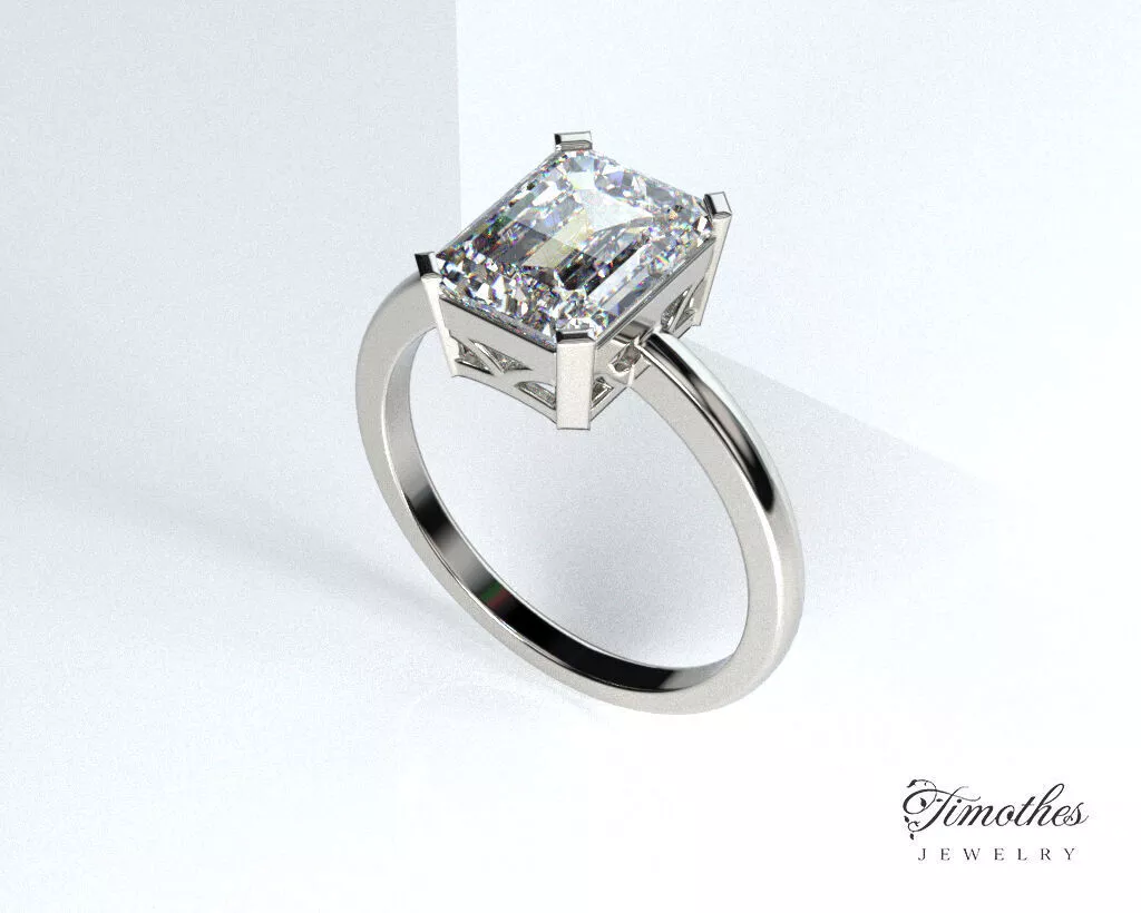 Timothes Diamond Ring 3D JewelryModel FR21 NURB in clude 3D 3D print model