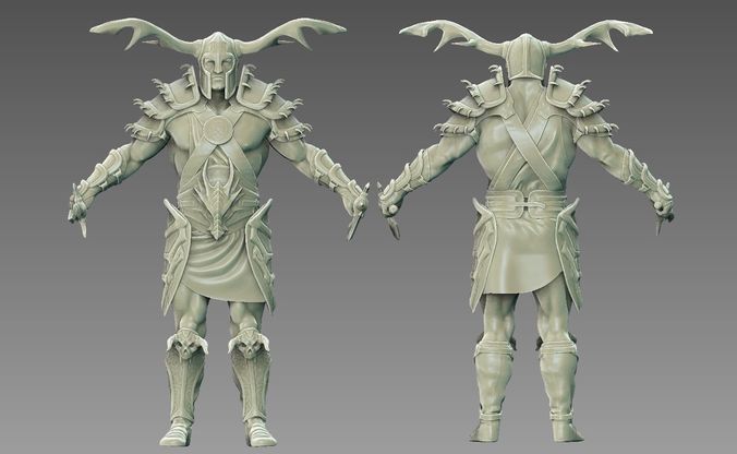 Warrior Zbrush Concept 3D model