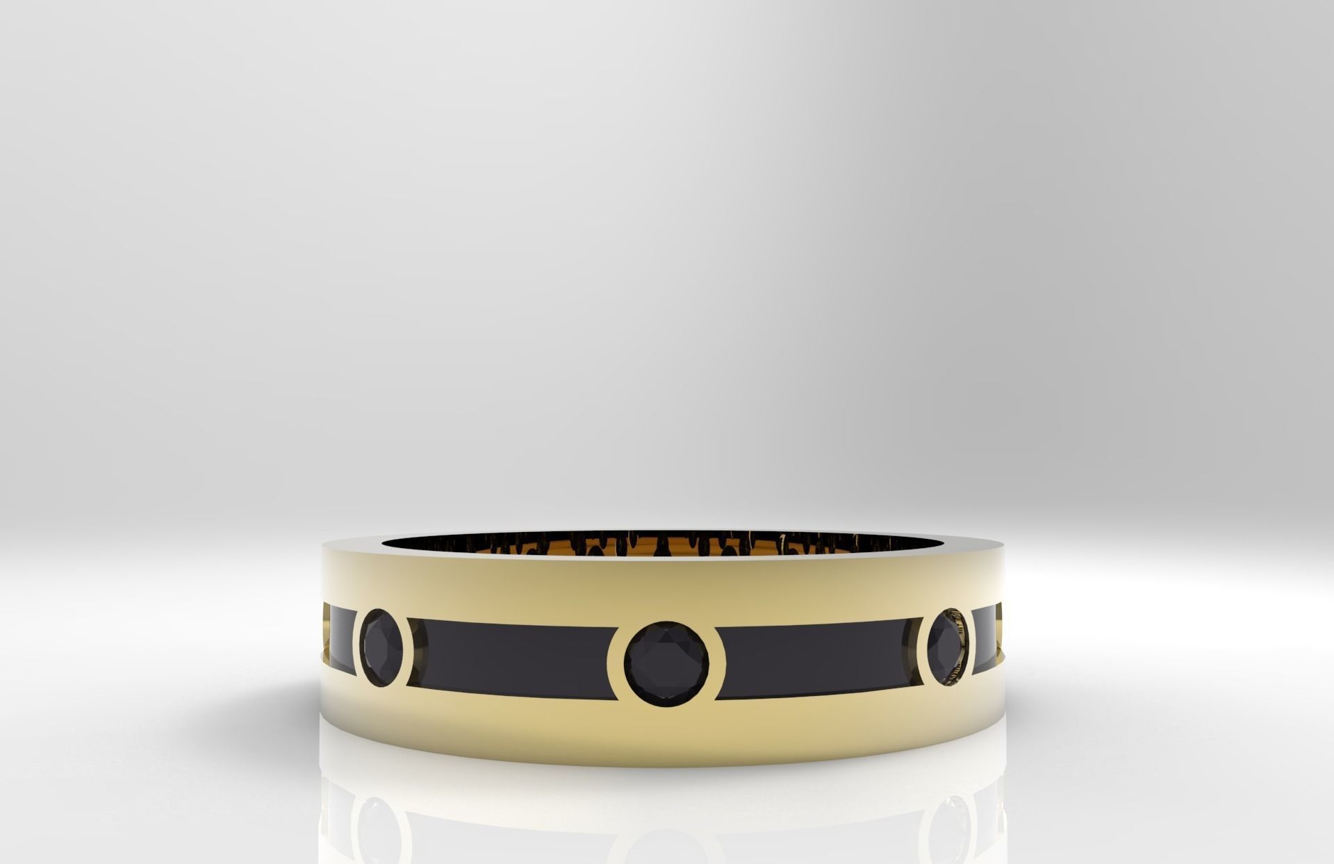 ADELA RING with enemal 3D print model_0