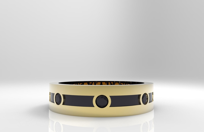 ADELA RING with enemal 3D print model