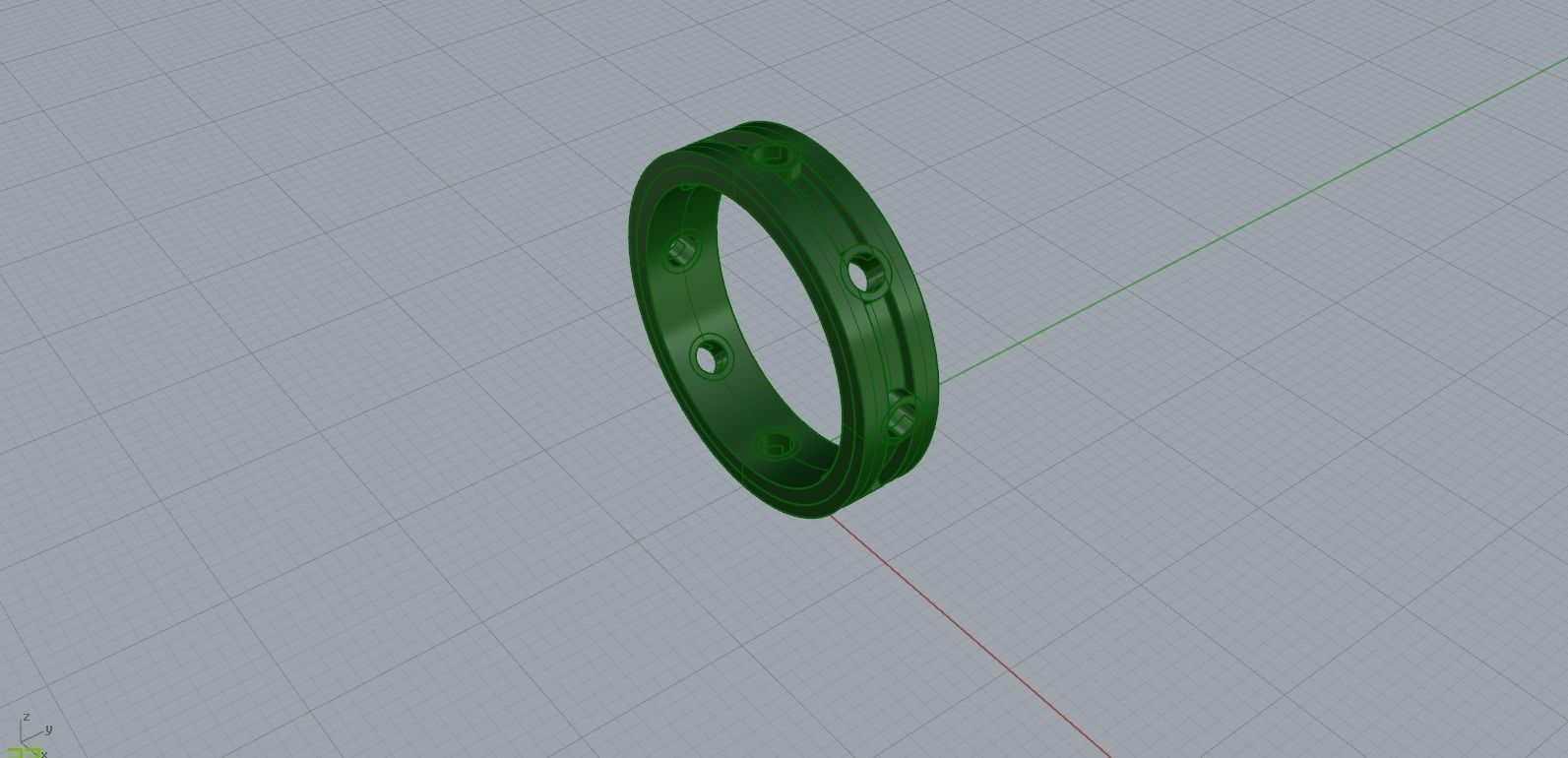 ADELA RING with enemal 3D print model_3