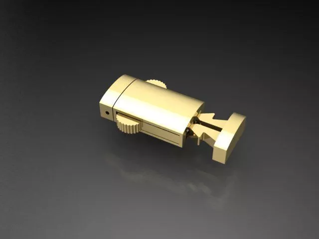 Box claps lock for 8mm cuban 3D print model