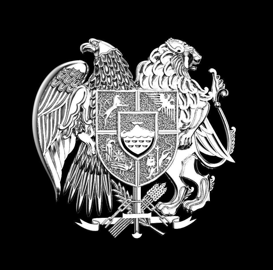 coat of arms of Armenia 3D print model_0
