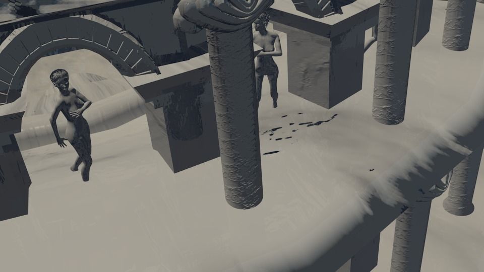 Colosseum leaning tower of pisa Low-poly 3D model_2