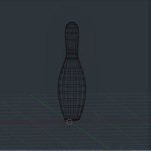 Bowling Pin Low-poly 3D model