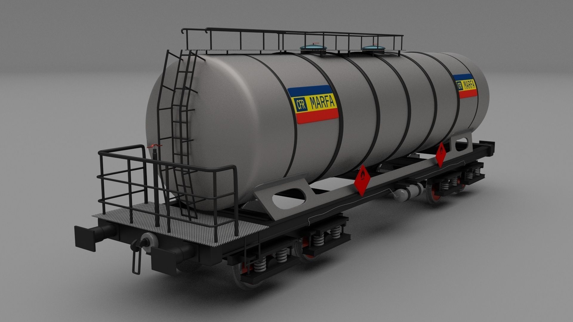 Train tanker collection 3D model_10