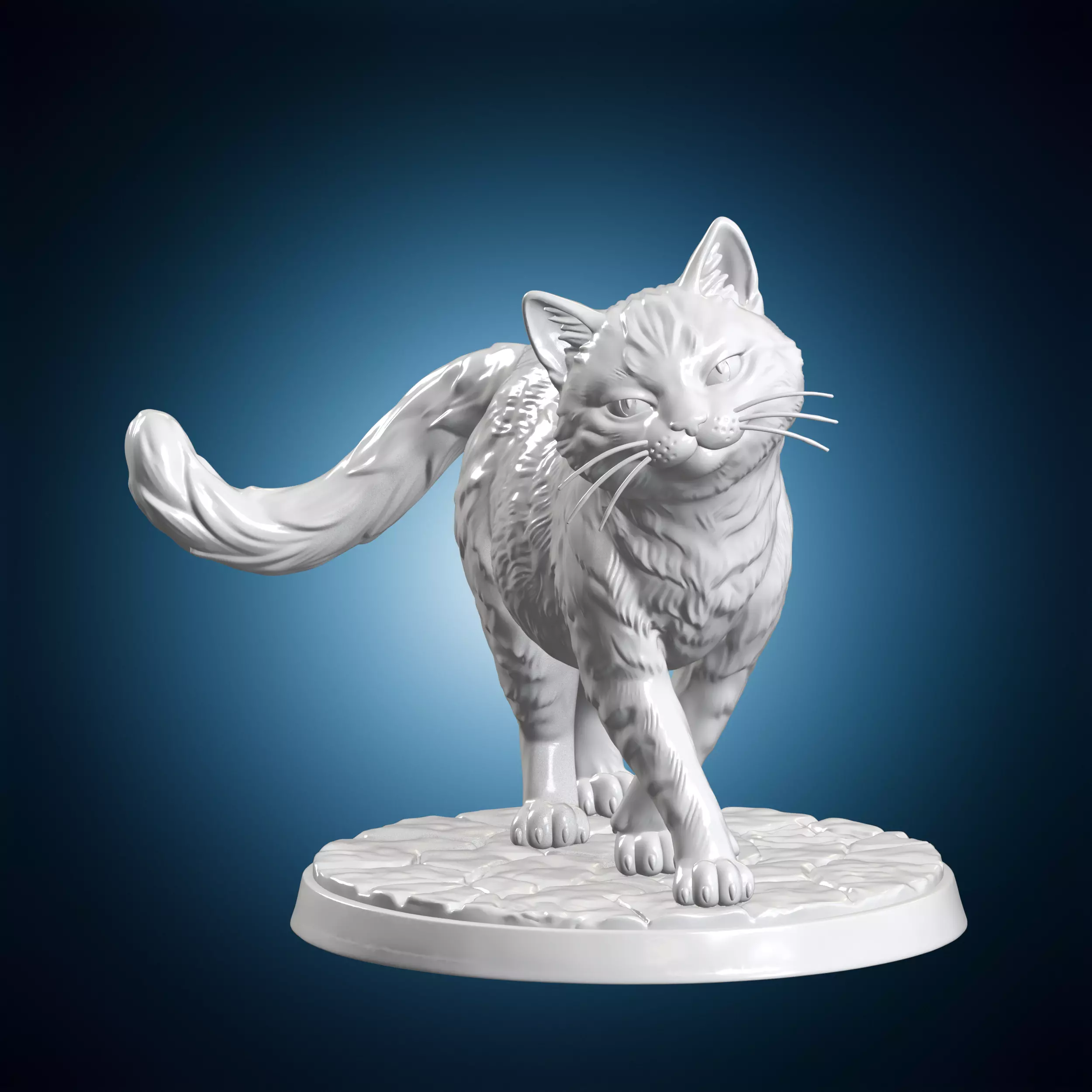 Sassy Strut Cat Character 3D Print Model 3D print model