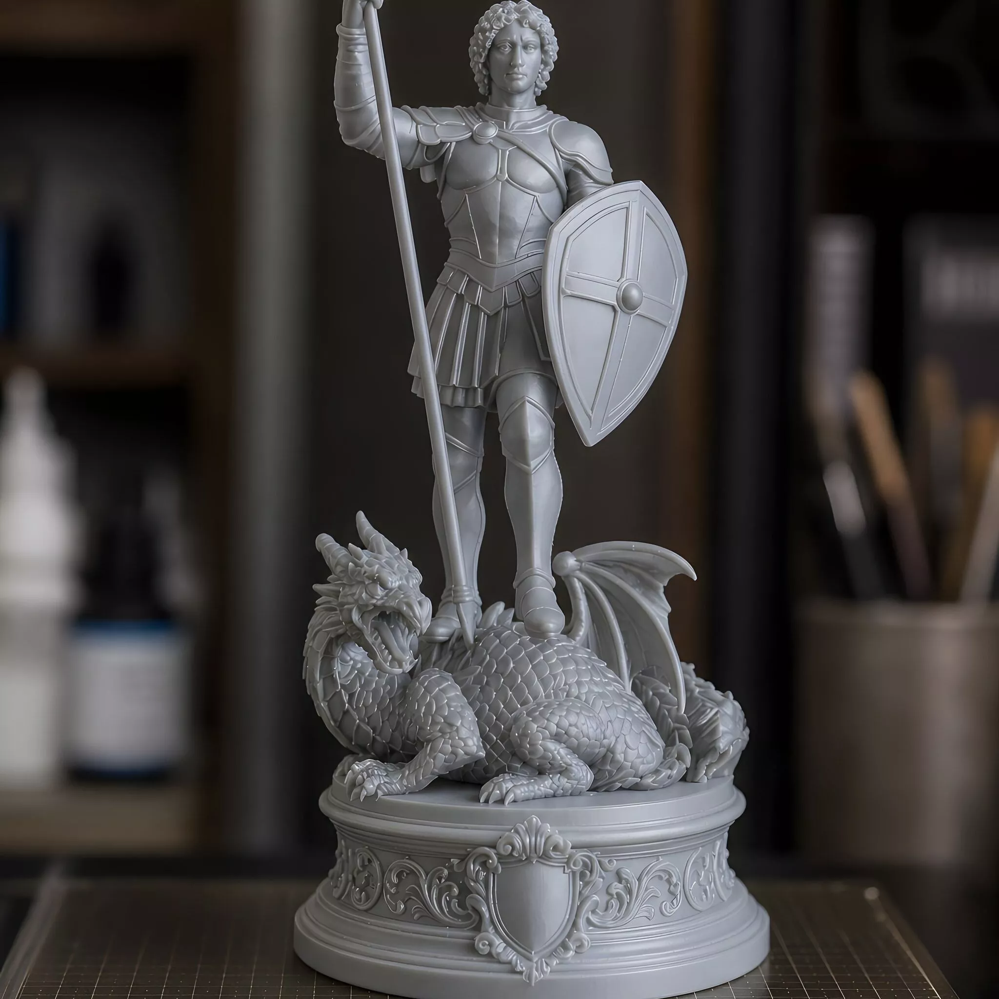 Saint George Warrior Sacred 3D Print Model 3D print model