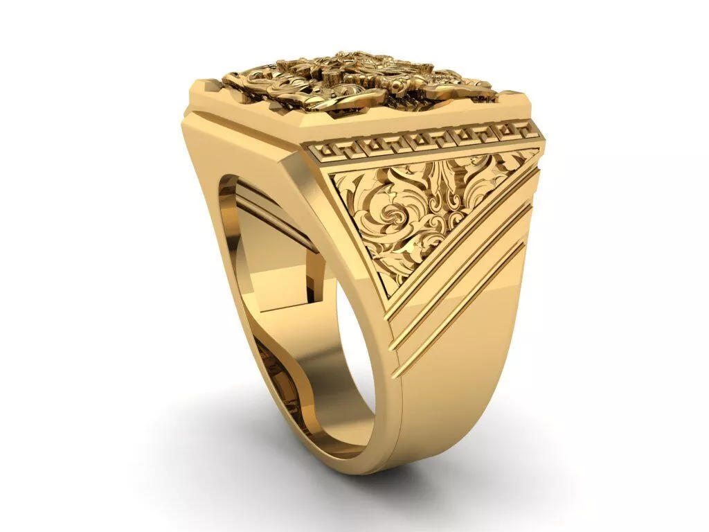 Imperial Dragon Ring 3D print model