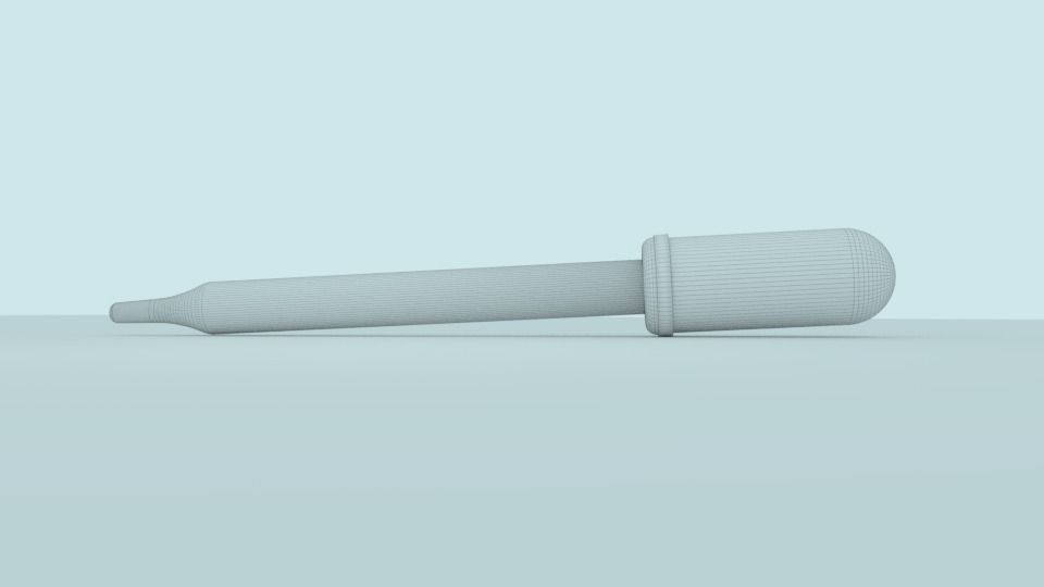 Laboratory dropper Low-poly 3D model_5