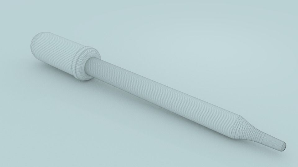 Laboratory dropper Low-poly 3D model_6