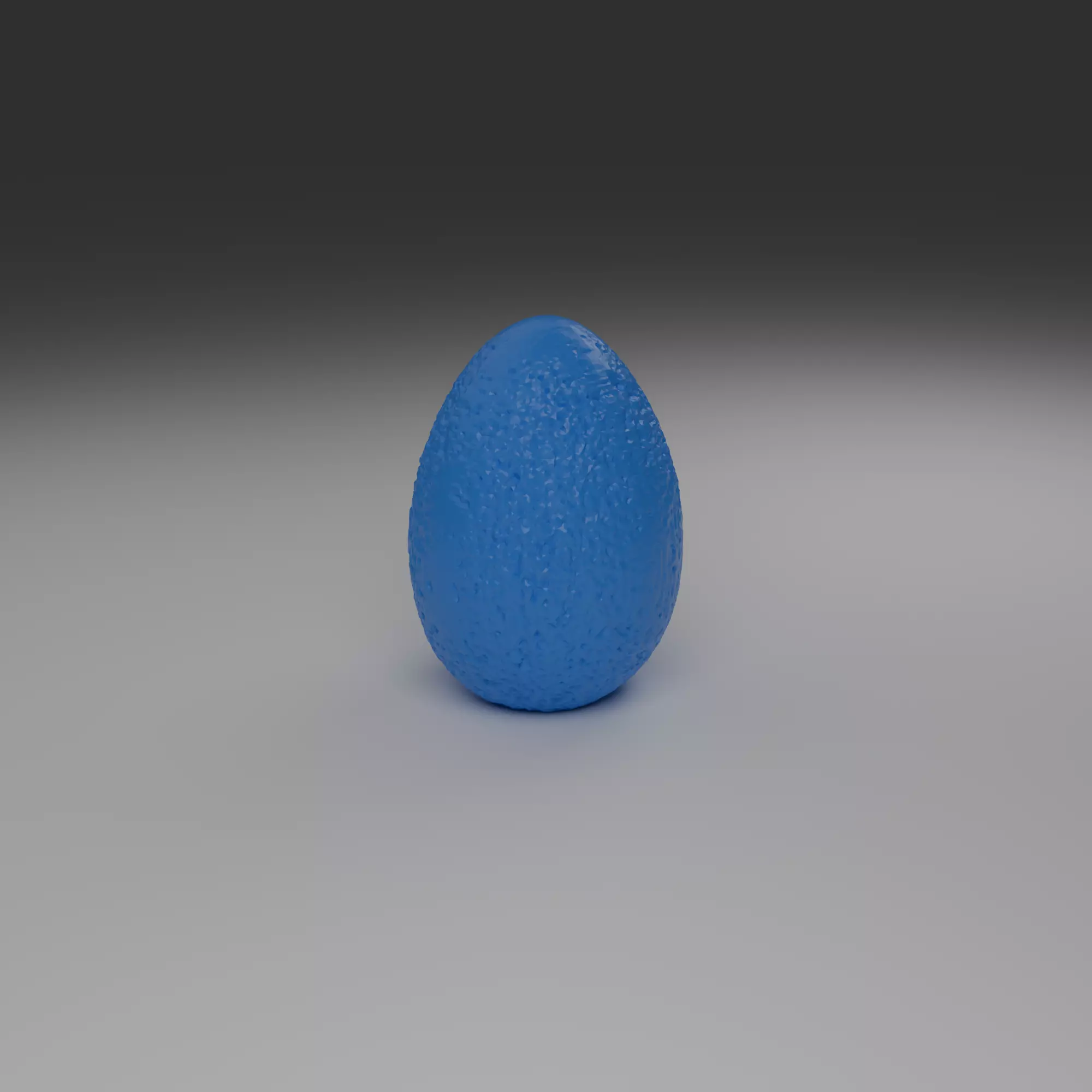 Decorative Textured Blue Egg 3D print model