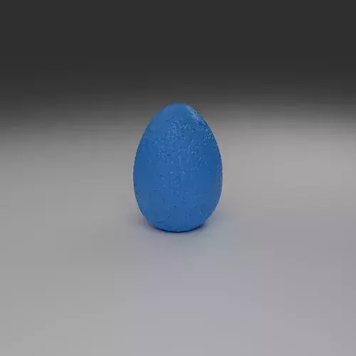 Decorative Textured Blue Egg 