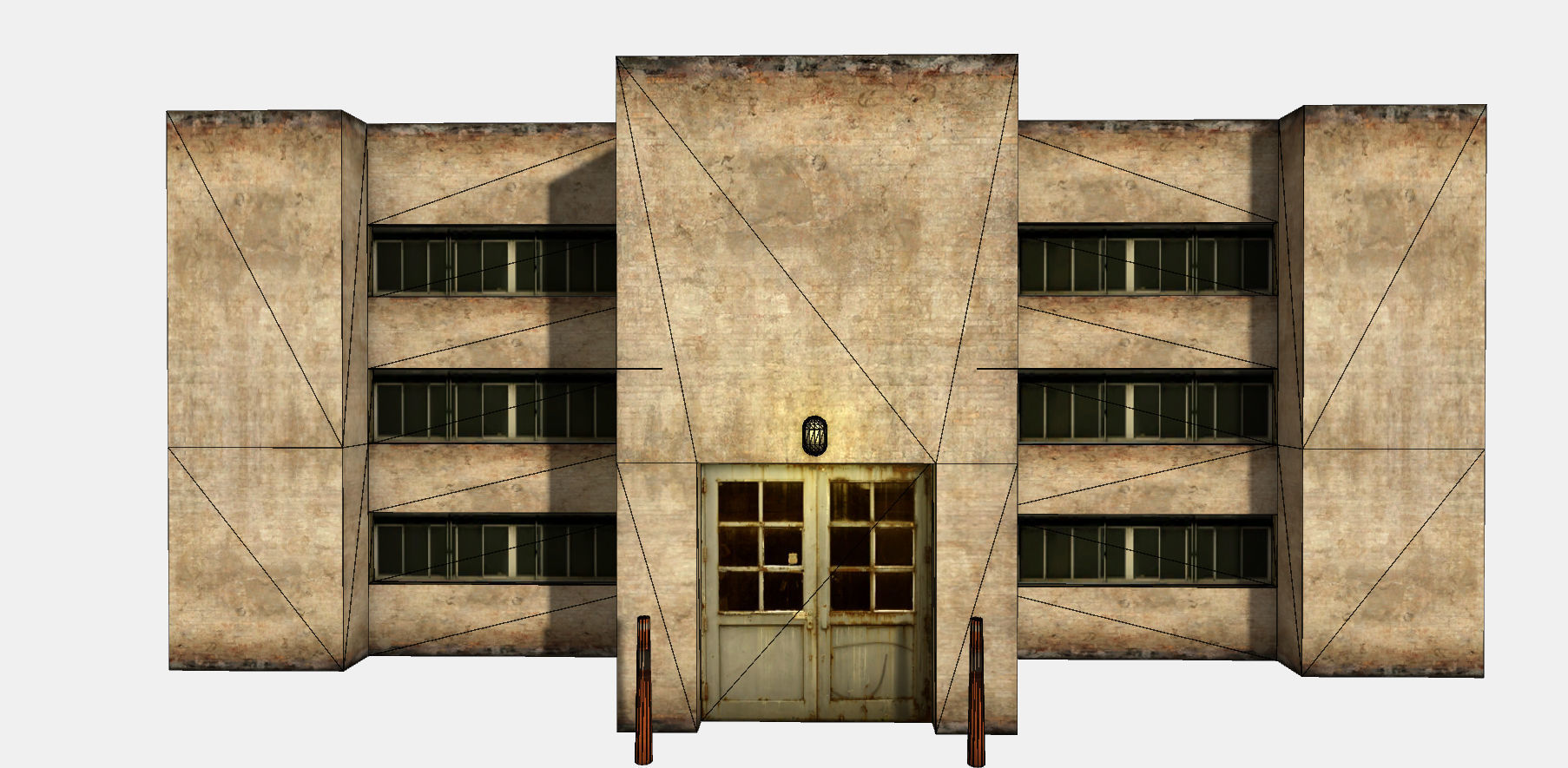 3D Low Poly Building Low-poly 3D model_9