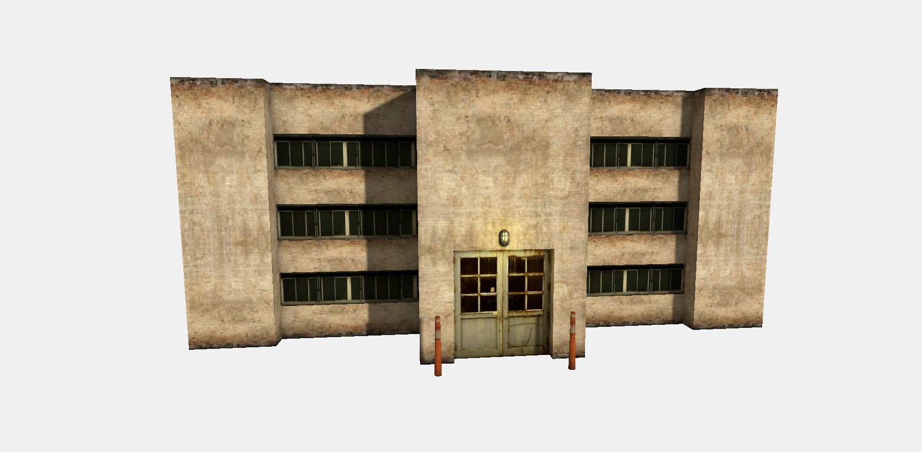 3D Low Poly Building Low-poly 3D model_4