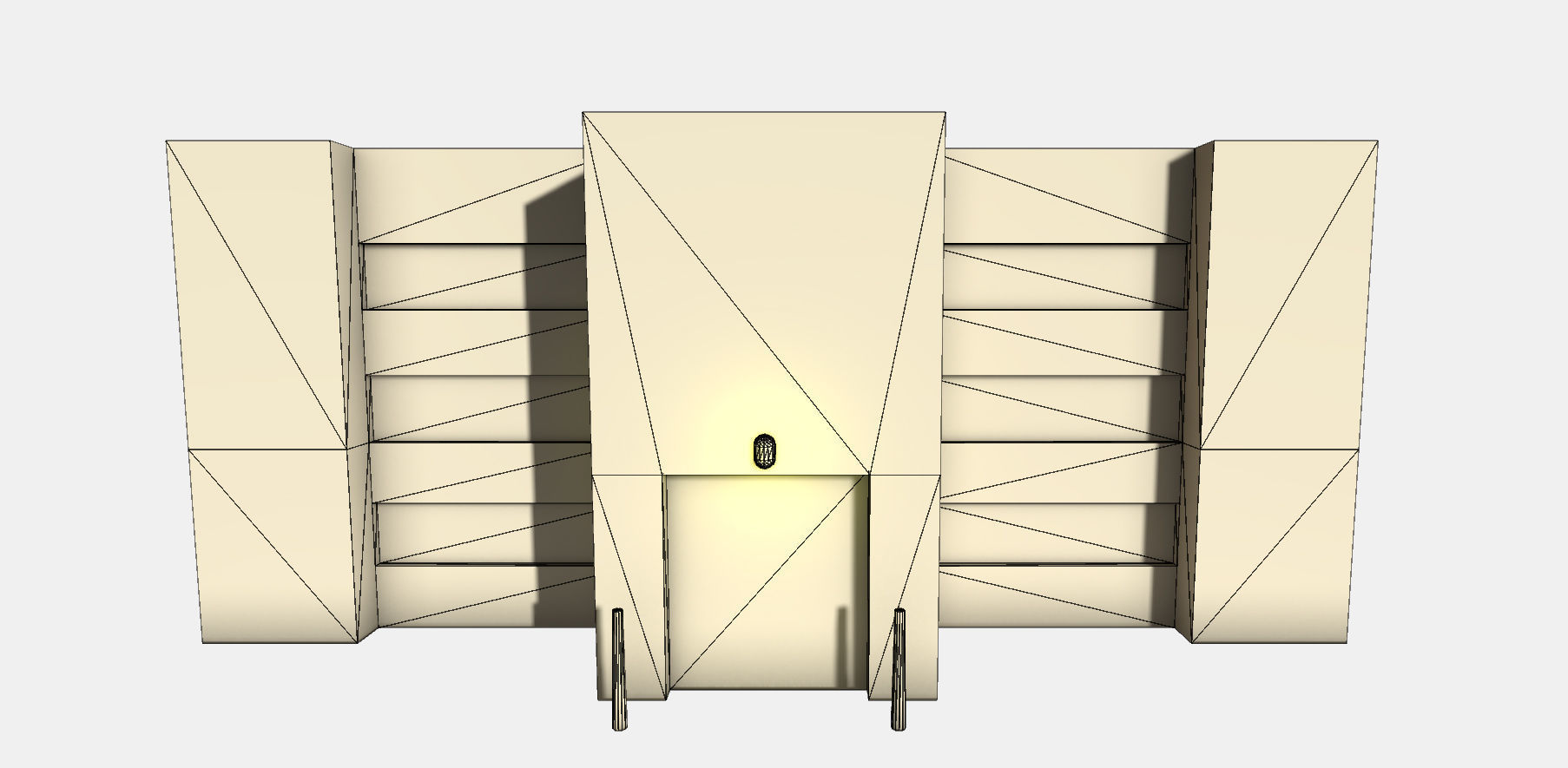 3D Low Poly Building Low-poly 3D model_10